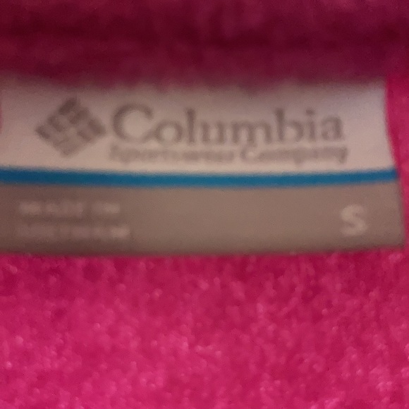 NWT Columbia super cute &warm pink fleece full zip coat size Sm - Picture 3 of 9